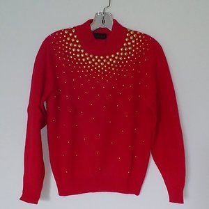 Dana Brooke studded long sleeve Sweater size S